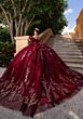 Mori Lee 4080022 Blair Puff Sleeve Ruched Bodice Vestido XV