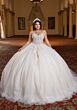 Mori Lee 4080023 Belen Choker Train Removable Quinceanera Dress