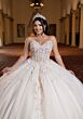Mori Lee 4080023 Belen Choker Train Removable Quinceanera Dress