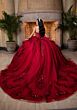 Mori Lee 4080025 Becky Strapless Ruffle Skirt Sweet 16 Gown