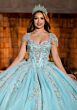 Mori Lee 4080026 Barbara Cap Sleeve Sweetheart Neck Sweet 16 Gown