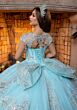 Mori Lee 4080026 Barbara Cap Sleeve Sweetheart Neck Sweet 16 Gown