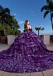 Mori Lee 4080027 Bea Removable Sleeve Sheer Bodice Sweet 16 Gown