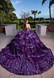 Mori Lee 4080027 Bea Removable Sleeve Sheer Bodice Sweet 16 Gown