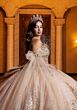 Mori Lee 4080028 Bethany Plunging Neck Basque Waist Sweet 16 Gown