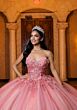 Mori Lee 4080032 Beverly Back Bow Applique Bodice Sweet 16 Gown