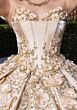 Mori Lee 4080033 Bridgette Peek-A-Boo Neck Satin Skirt Sweet 16 Gown