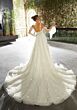 Mori Lee 1204 Harmonia 3D Flowers Detached Sleeve Wedding Gown