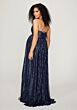 Mori Lee 14104 Front Slit Cowl Neck Maternity Bridesmaid Dress - Stock Only