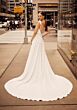 Mori Lee 15003 Judy Sheer Back High Slit Wedding Dress