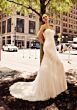 Mori Lee 15006 Jackie Detached Sleeves Ruched Wedding Gown