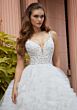 Mori Lee 2525 Juanita Ruffle Skirt Floral Bodice Wedding Dress