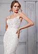 Mori Lee 5914 Claudine Petal Train Scoop Neck Wedding Gown