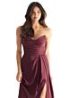 Mori Lee 31233 Draped Bodice High Slit Maid Of Honor Dress