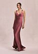 Mori Lee 31245 V Neck Satin A-Line Bridesmaid Dress