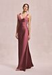 Mori Lee 31245 V Neck Satin A-Line Bridesmaid Dress