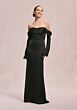 Mori Lee 31247 Removable Sleeve Satin Bridesmaid Dress