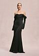 Mori Lee 31247 Removable Sleeve Satin Bridesmaid Dress