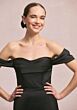 Mori Lee 31247 Removable Sleeve Satin Bridesmaid Dress