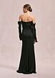 Mori Lee 31247 Removable Sleeve Satin Bridesmaid Dress