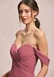 Mori Lee 31248 Off-The-Shoulder Ruched Bodice Bridesmaid Dress