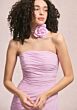 Mori Lee 31255 Drop Waist Strapless Chiffon Maid Of Honor Dress