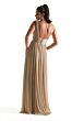 Mori Lee 21841 Plunging Neckline Pleated Shimmer Bridesmaid Dress