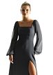 Mori Lee 21845 Bishop Sleeve A-line Chiffon Bridesmaid Dress