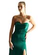 Mori Lee 21847 Corset Bodice Slim-Flare Satin Bridesmaid Dress