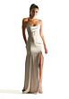 Mori Lee 21847 Corset Bodice Slim-Flare Satin Bridesmaid Dress