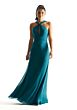 Mori Lee 21848 Halter Neckline Fit and Flare Chiffon Bridesmaid Dress