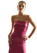 Mori Lee 21849 Fit and Flare Strapless Satin Bridesmaid Dress