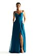 Mori Lee 21853 Slit Skirt A-line Chiffon Bridesmaid Dress