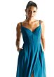 Mori Lee 21853 Slit Skirt A-line Chiffon Bridesmaid Dress
