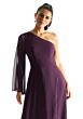 Mori Lee 21854 One Sleeve A-line Chiffon Bridesmaid Dress