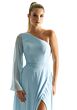 Mori Lee 21854 One Sleeve A-line Chiffon Bridesmaid Dress