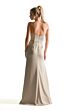 Mori Lee 21856 Cowl Neckline Fit and Flare Luxe Satin Bridesmaid Dress