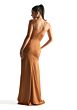 Mori Lee 21857 Luxe Satin Fit and Flare V-Neck Bridesmaid Dress