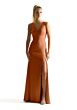 Mori Lee 21857 Luxe Satin Fit and Flare V-Neck Bridesmaid Dress