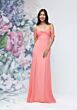 Mori Lee 3030000 Floral Choker Empire Waist Chiffon Bridesmaid Dress