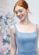 Mori Lee 3030006 Square Neck Fit and Flare Satin Bridesmaid Dress