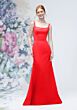 Mori Lee 3030006 Square Neck Fit and Flare Satin Bridesmaid Dress