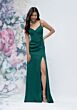 Mori Lee 3030007 Scoop Back Luxe Satin Slim-Flare Bridesmaid Dress