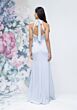 Mori Lee 3030008 Halter Neckline Slim-Flare Satin Bridesmaid Dress