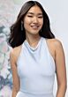 Mori Lee 3030008 Halter Neckline Slim-Flare Satin Bridesmaid Dress