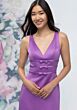 Mori Lee 3030013 Panel Train Column Silhouette Satin Bridesmaid Dress