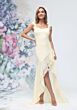 Mori Lee 3030015 High-Low Fit and Flare Chiffon Bridesmaid Dress