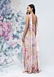 Mori Lee 3030021 Pink Floral Print Chiffon Strapless Bridesmaid Dress