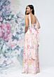 Mori Lee 3030023 Ruched Bodice Pink Floral Print Bridesmaid Dress