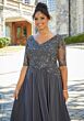 Mori Lee MGNY 71805 Cutout Back Evening Dress